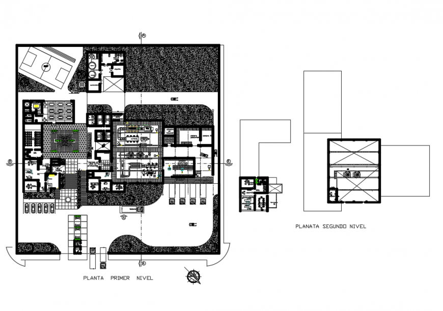 Architecture layout plan details of furgos processing plant dwg file