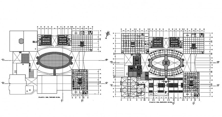 Architecture layout plan details of luxuries hotel building cad drawing details dwg file