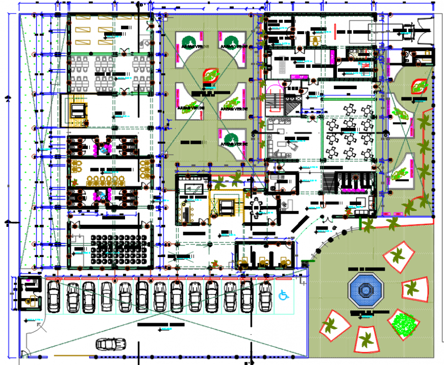 Architecture layout plan of building floor
