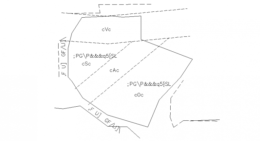 Area 2d view CAD drawings details in autocad file