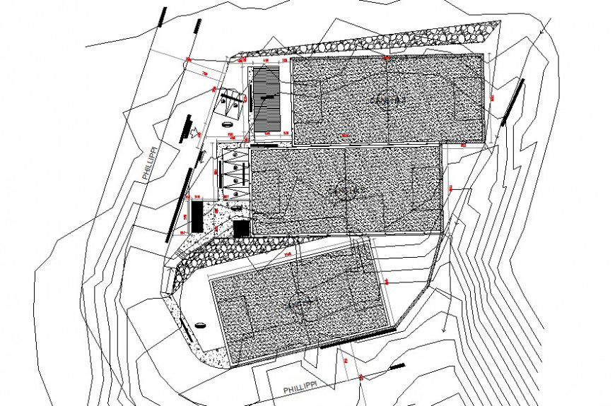Area detail plan 2d view CAD block layout file in autocad format