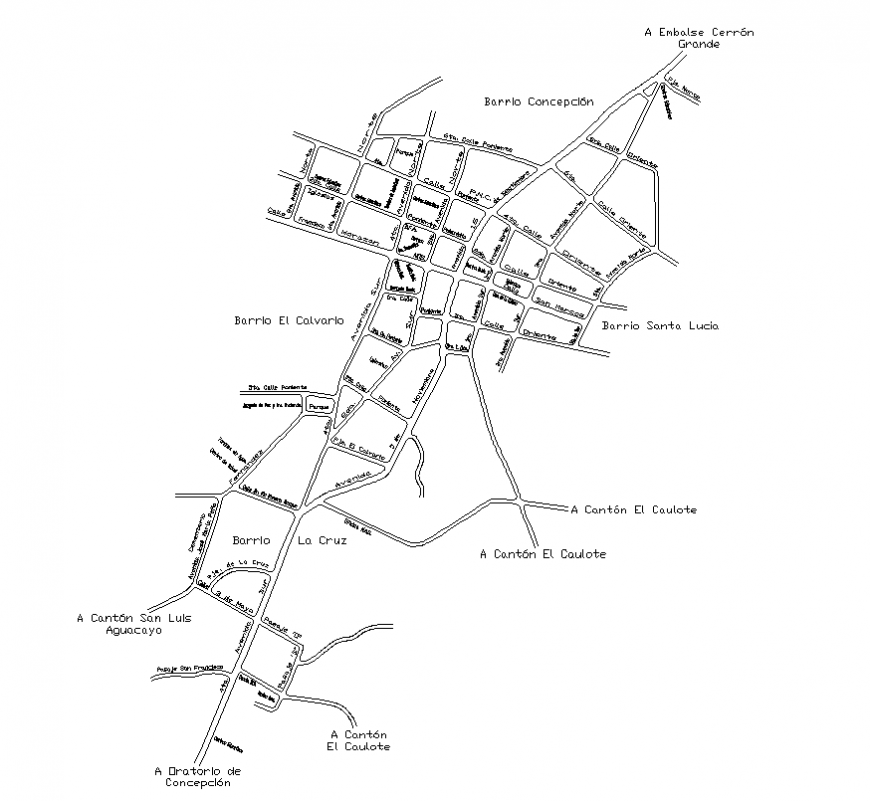 Area map detail elevation 2d view dwg file