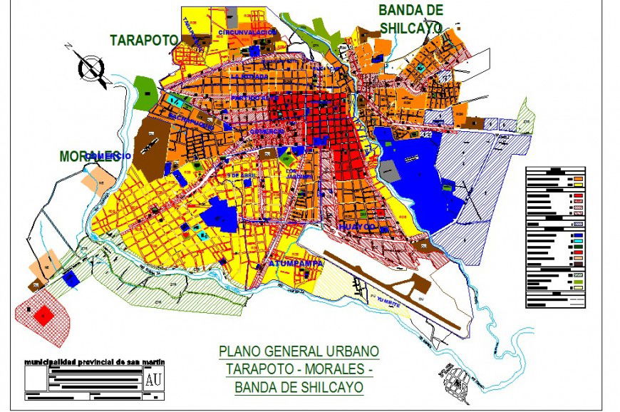 Area map detailing 2d view CAD block layout file in dwg format