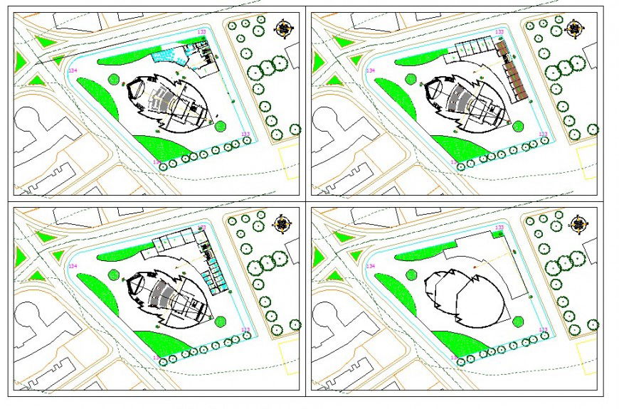 Area plan detail 2d view CAD block autocad file
