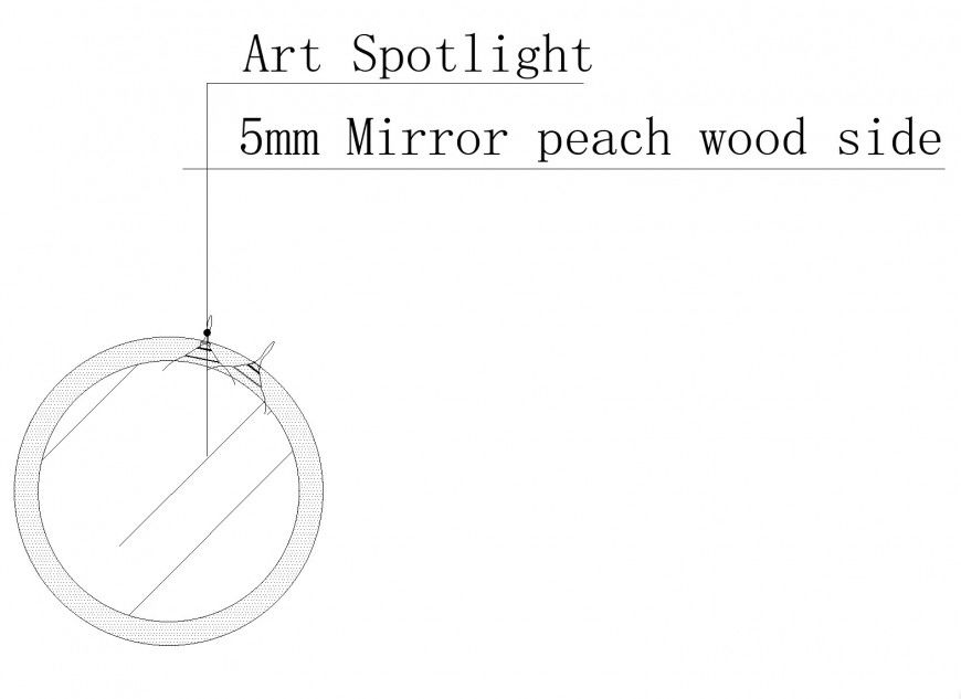 Art spotlight cad blocks plan autocad file