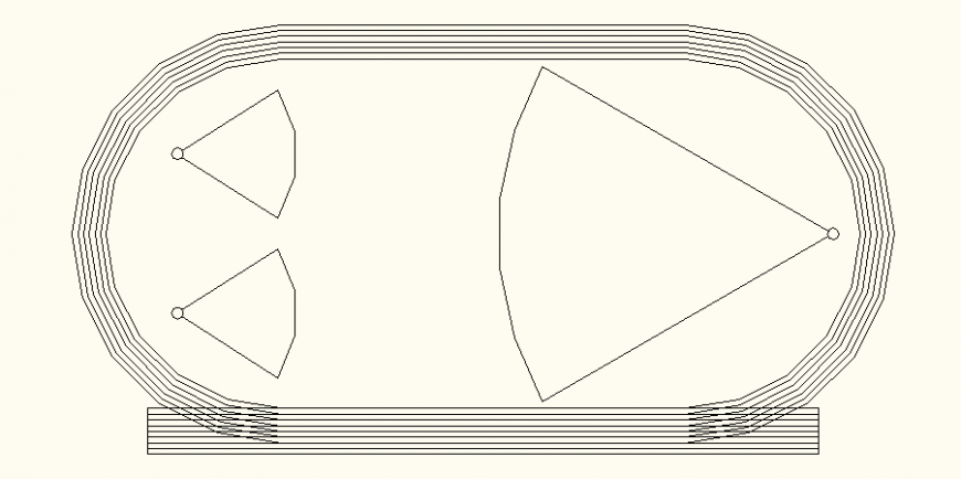 Athletic playground area design with plan dwg file