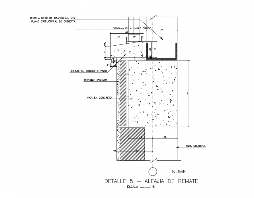 Auction alphajia two beams details with concrete dwg file
