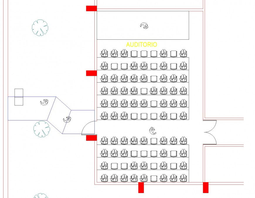 Auditorio plan autocad file