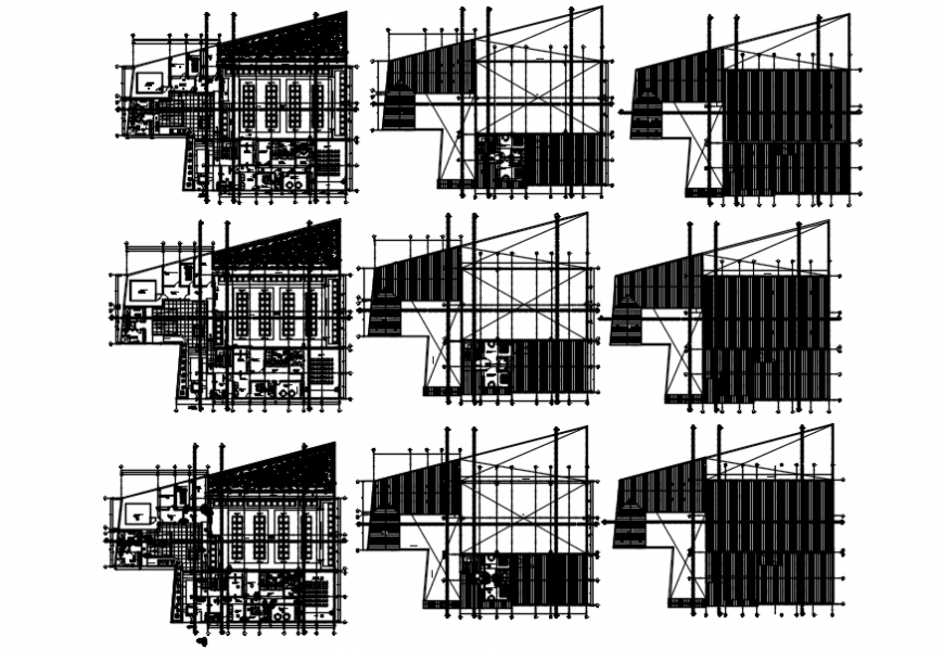 Auditorium floor plan in AutoCAD file