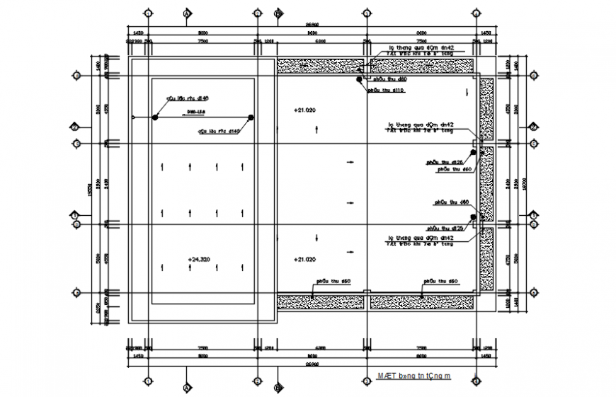 Auto cad software liquid line plan for shopping Centre