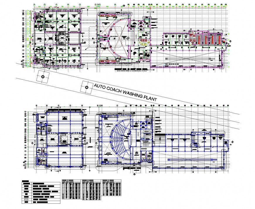 Auto coach washing plant layout file
