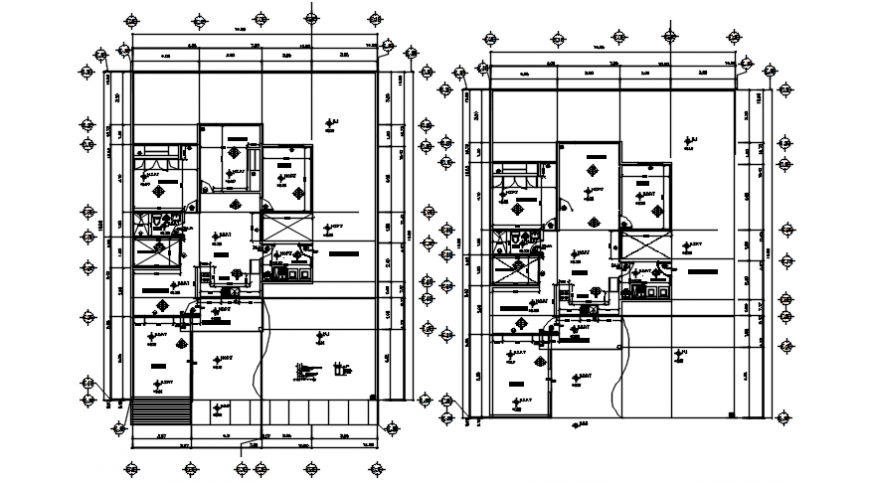 Autocad drawing file of working drawings of a residential house