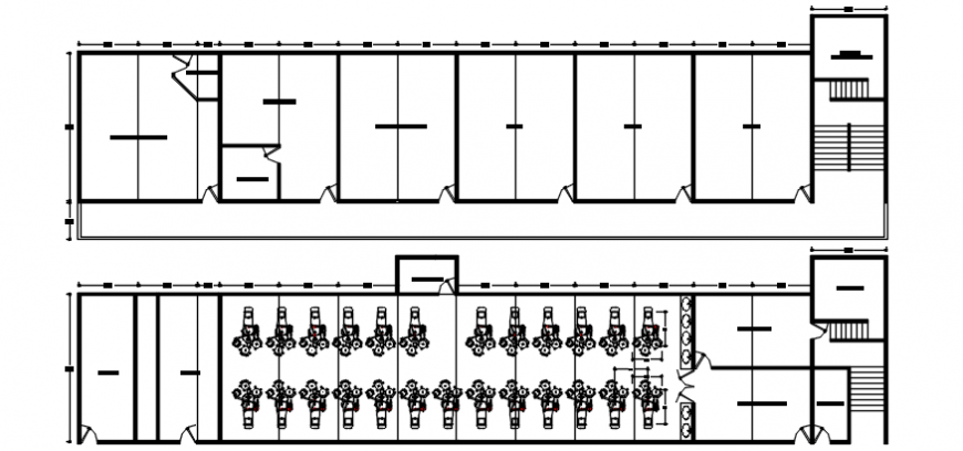 Autocad drawing of clinic 3 odonotology floor plans