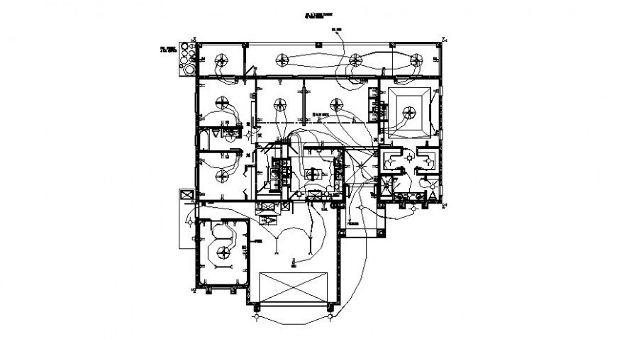 Autocad drawing of electrical installation layout
