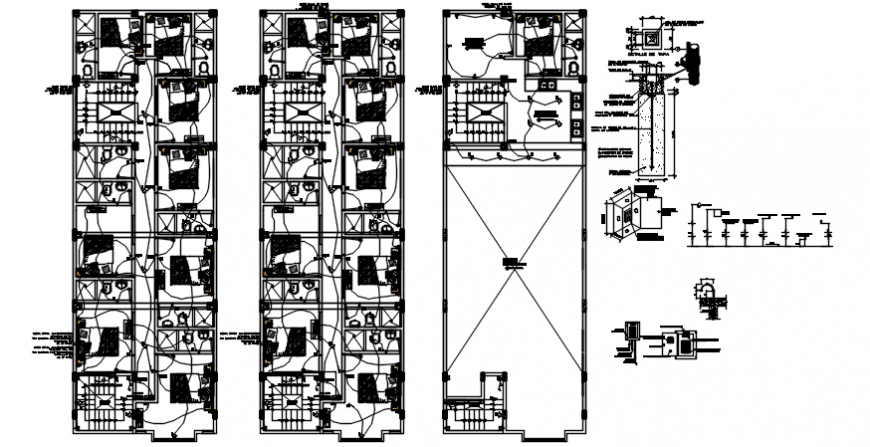 Autocad drawing of house electrical plan