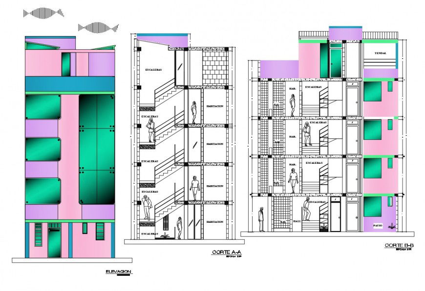 Autocad file of hotel 2d model design detail