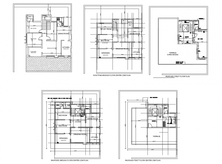 Autocad file of 2d house design unit AutoCAD file