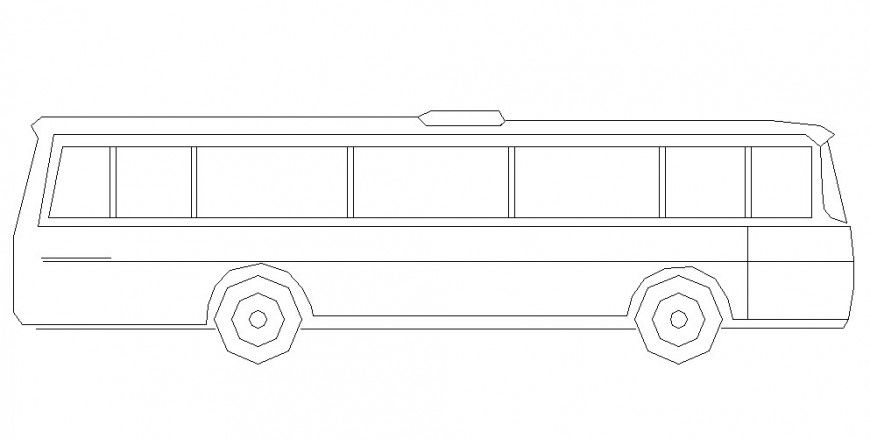 Autocad file of a minibus