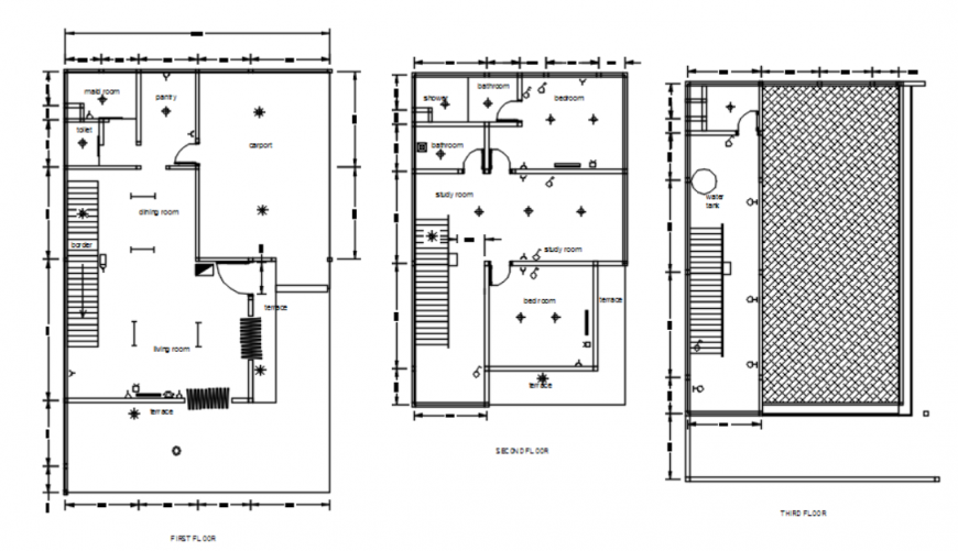 Autocad file of a public house