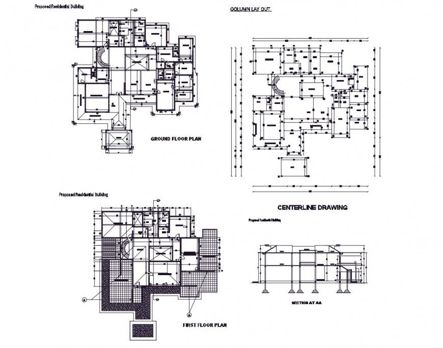 AutoCAD file of big house 2d details