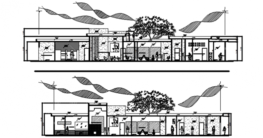 Autocad file of clinic workshop sections