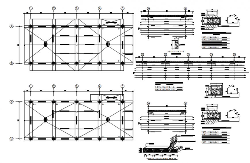 Autocad file of construction details of the building
