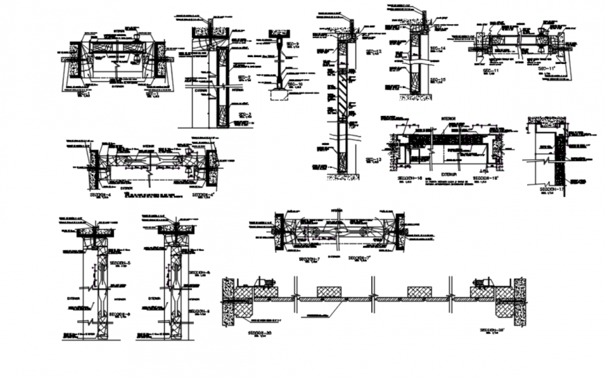 Autocad file of door-window 2d details