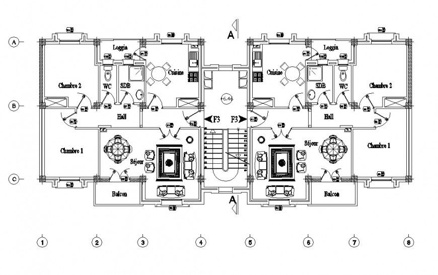 Autocad file of floor block AutoCAD file