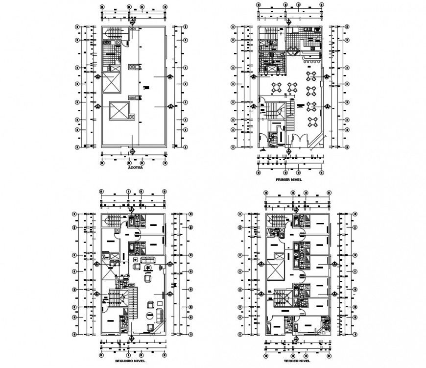 AutoCAD file of hotel model 2d detail