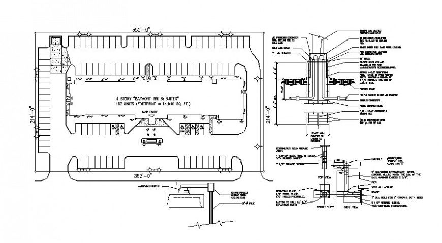 AUTOCAD file of hotel model design 2d AutoCAD file