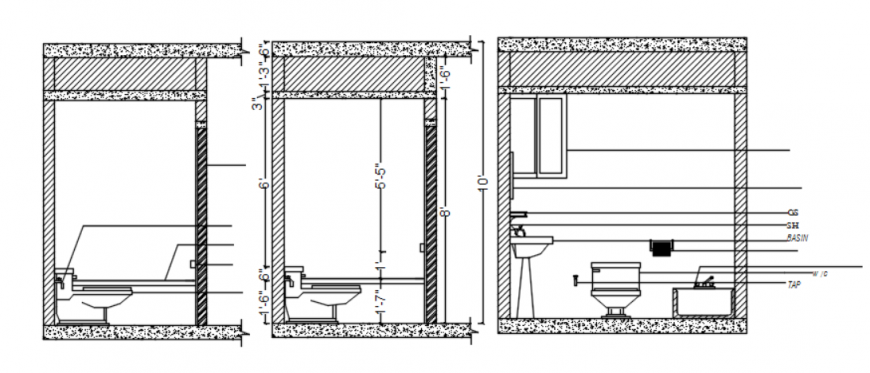 Autocad file of mater toilet