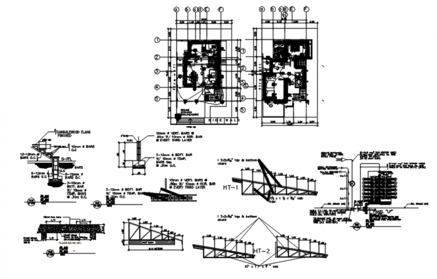 Autocad file of model house 2d detail
