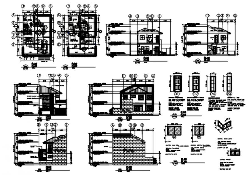 Autocad file of model house detail
