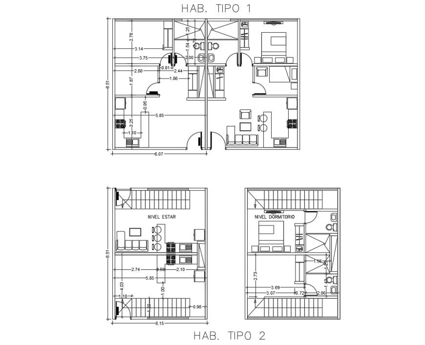 AutoCAD file of separate hotel 2d details