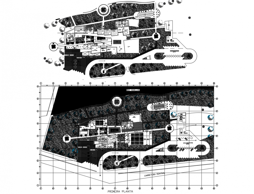 2D AutoCAD Design Layout of Cultural Center Building
