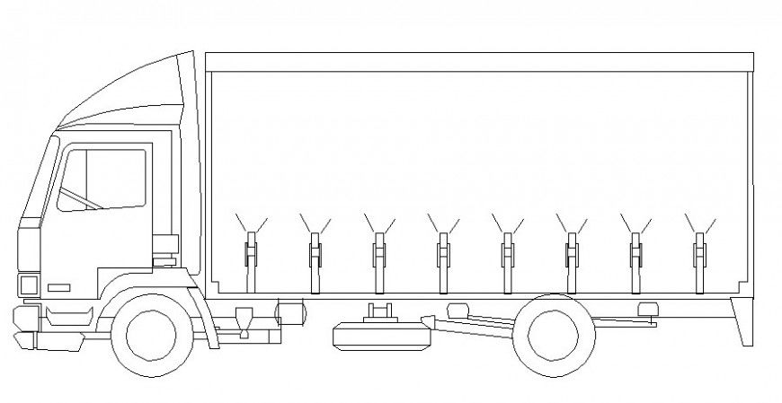 Autocad file of the truck block