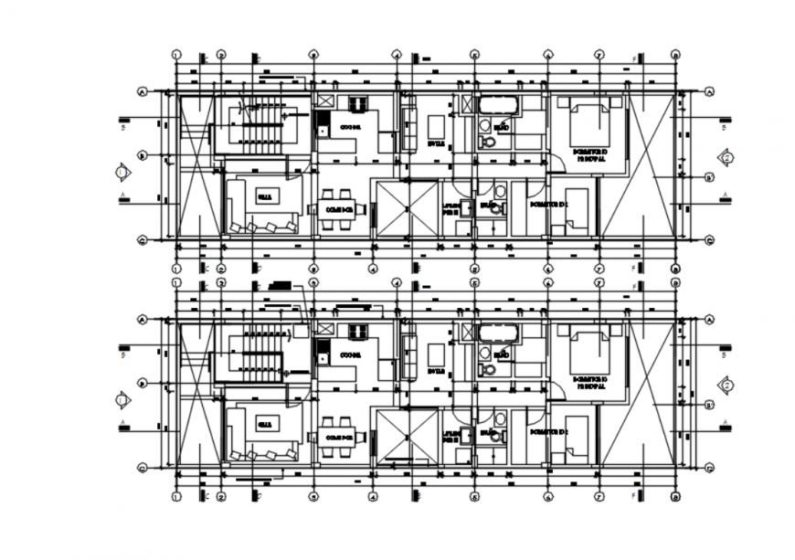 Autocad file of the urban house
