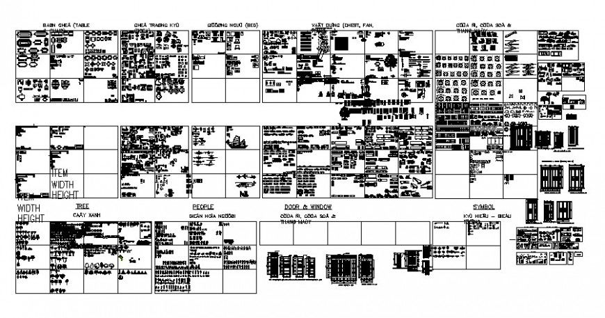 Autocad library of furniture blocks in autocad software