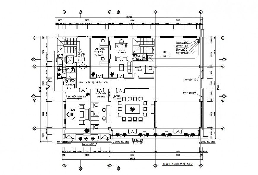 Autocade file with floor plan of sanitary design of building