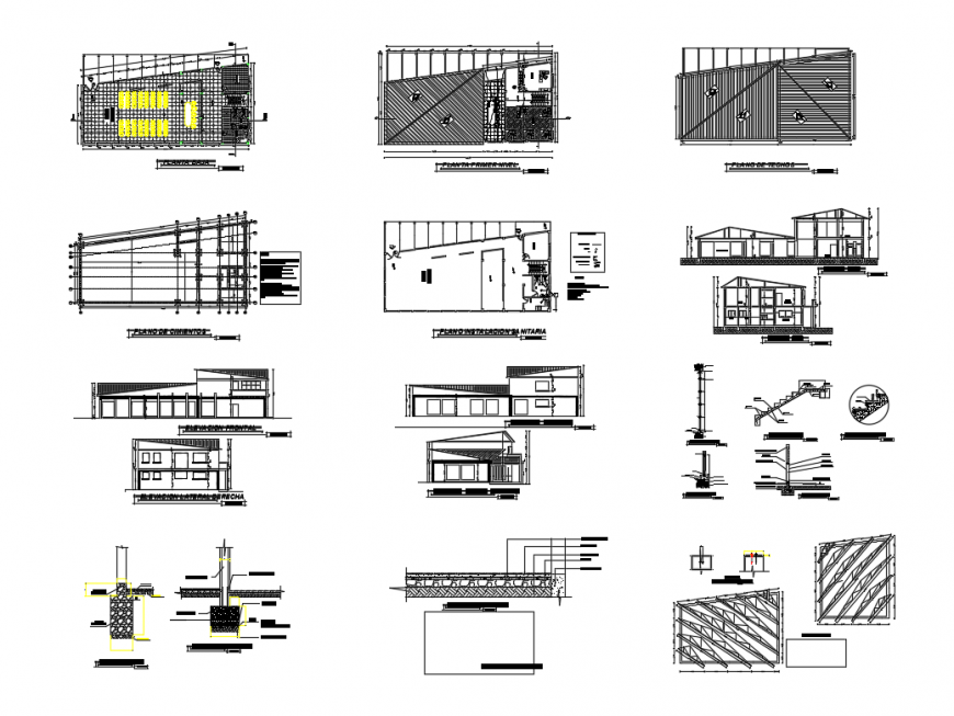 Autonomous municipal government head quarters cad drawing details dwg file