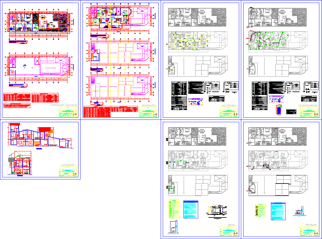 Modern Family House Expansion DWG with Detailed Home Addition Plans