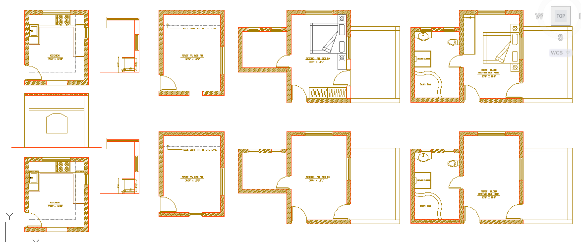 Kitchen & bed room Lay-out