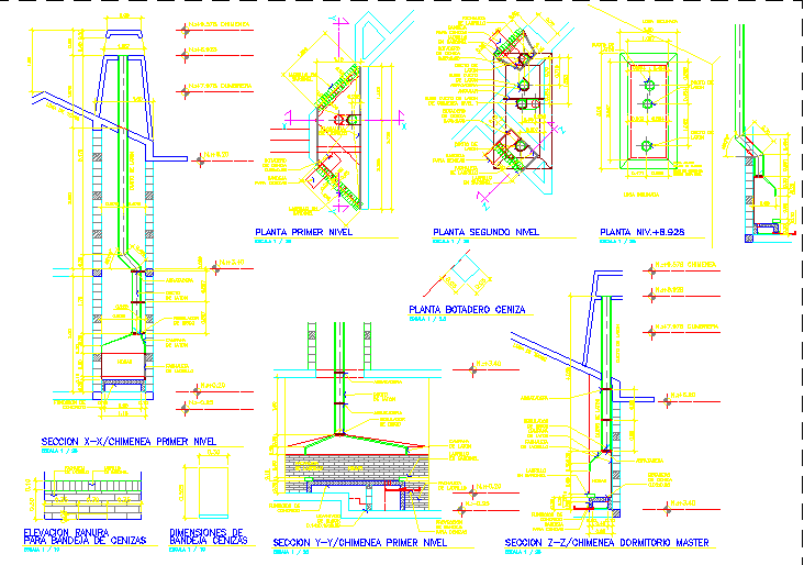 Detail drawing of CHIMNEY