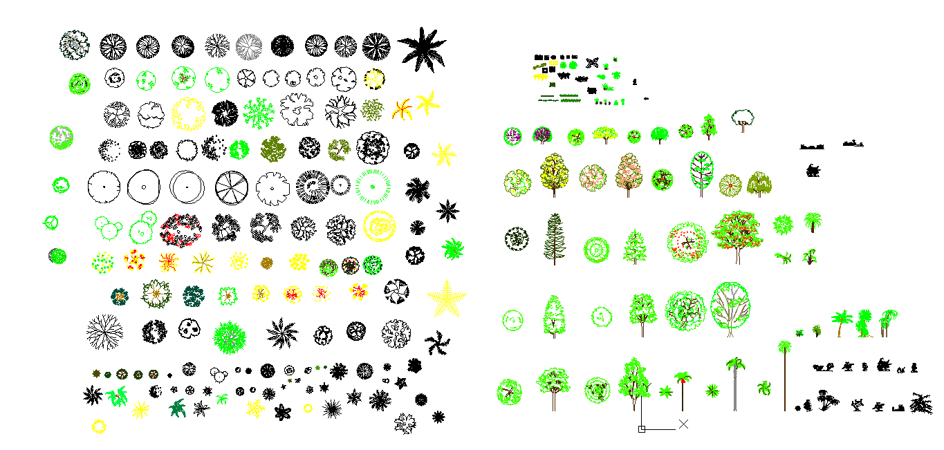 Trees CAD Blocks for Landscape and Architectural Drawings DWG