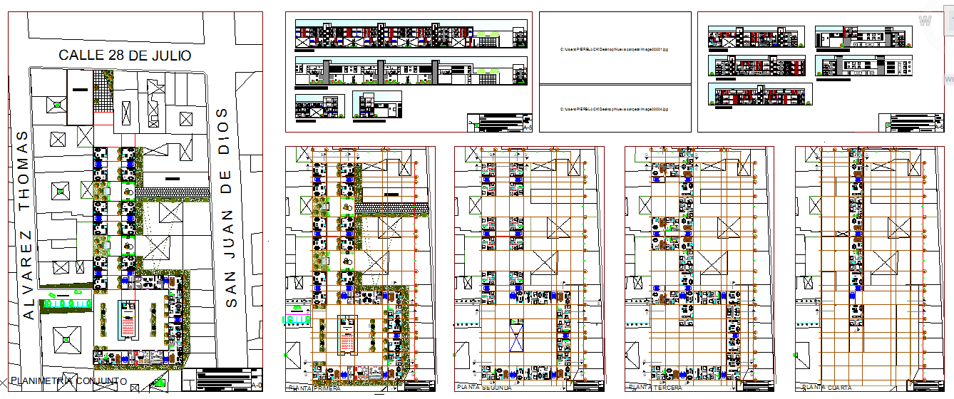 Residential complex detail plan