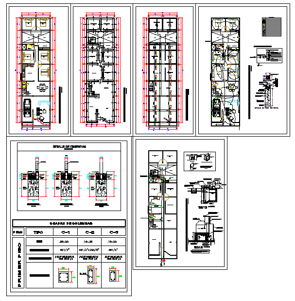 House project CAD layout for residential building design