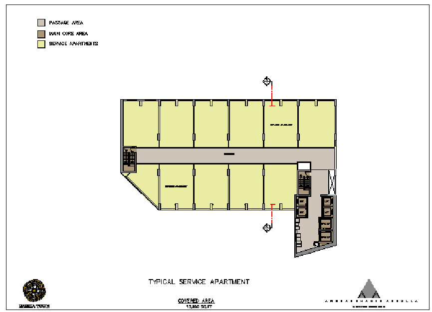 Service Apartment Plan