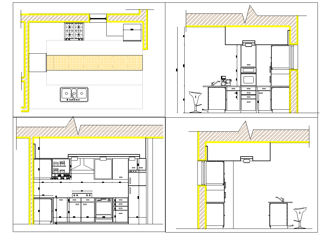 Bank project plan with detailed ground and first floor layouts design