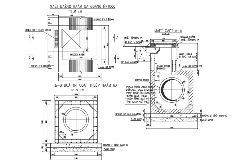 B - B can install the device in a station & the station 1000 detail.