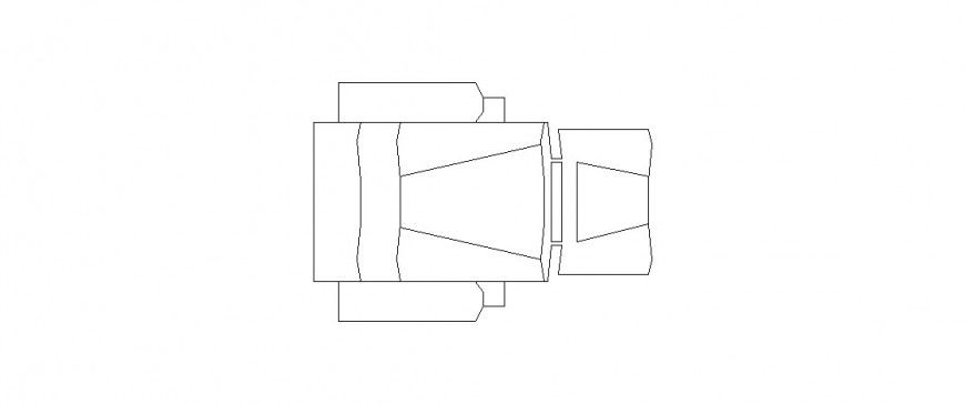 Back rest unique chair elevation block drawing details dwg file
